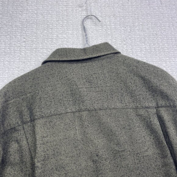 Natural Issue Rugged Wear Heavy Flannel Dark Green Shirt Men Sz M Long Sleeve - Picture 12 of 16